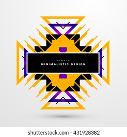 Geometric Vector Background. Triangles Pattern Background for Business Presentations, Application Cover and Web Site Design