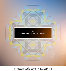 Geometric Vector Background. Triangles Pattern Background for Business Presentations, Application Cover and Web Site Design