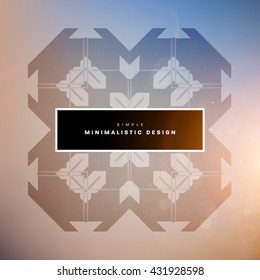 Geometric Vector Background. Triangles Pattern Background for Business Presentations, Application Cover and Web Site Design