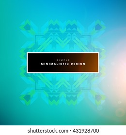 Geometric Vector Background. Triangles Pattern Background for Business Presentations, Application Cover and Web Site Design