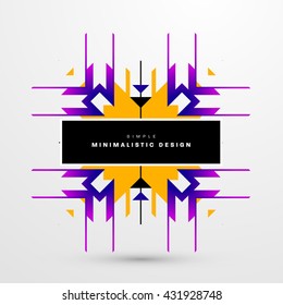 Geometric Vector Background. Triangles Pattern Background for Business Presentations, Application Cover and Web Site Design