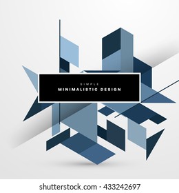 Geometric Vector Background. Triangles Pattern Background for Business Presentations, Application Cover and Web Site Design.