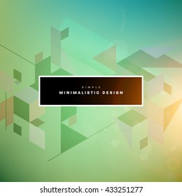 Geometric Vector Background. Triangles Pattern