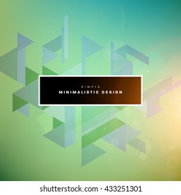 Geometric Vector Background. Triangles Pattern