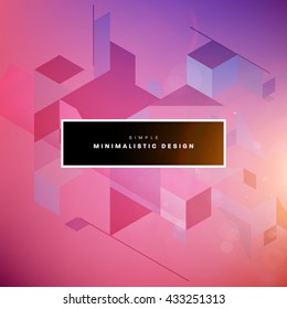Geometric Vector Background. Triangles Pattern