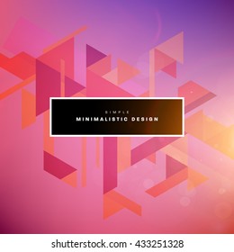 Geometric Vector Background. Triangles Pattern
