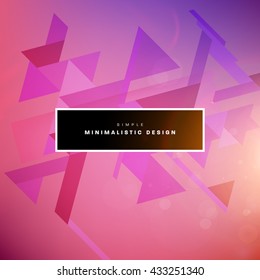 Geometric Vector Background. Triangles Pattern