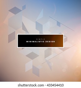 Geometric Vector Background. Triangles Pattern for Business Presentations, Application Cover and Web Site Design.