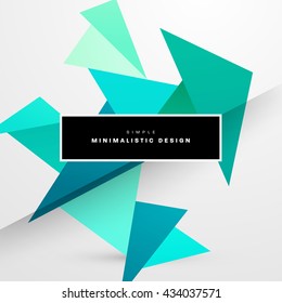 Geometric Vector Background. Triangles Pattern Background for Business Presentations, Application Cover and Web Site Design.