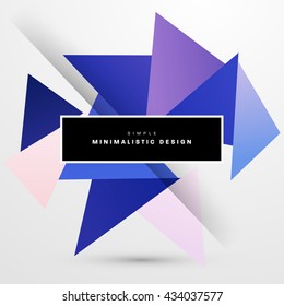 Geometric Vector Background. Triangles Pattern Background for Business Presentations, Application Cover and Web Site Design.