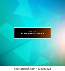 Geometric Vector Background. Triangles Pattern for Business Presentations, Application Cover and Web Site Design.