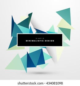 Geometric Vector Background. Triangles Pattern Background for Business Presentations, Application Cover and Web Site Design.