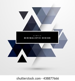 Geometric Vector Background. Triangles Pattern for Business Presentations, Application Cover and Web Site Design