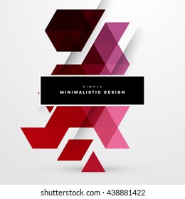 Geometric Vector Background. Triangles Pattern for Business Presentations, Application Cover and Web Site Design