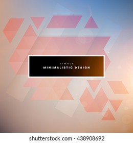 Geometric Vector Background. Triangles Pattern for Business Presentations, Application Cover and Web Site Design.