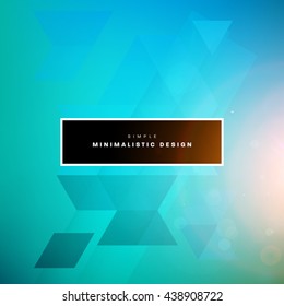 Geometric Vector Background. Triangles Pattern for Business Presentations, Application Cover and Web Site Design.