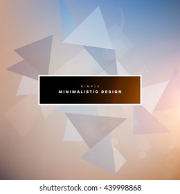Geometric Vector Background. Triangles Pattern for Business Presentations, Application Cover and Web Site Design