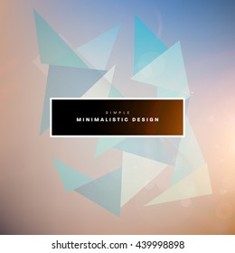 Geometric Vector Background. Triangles Pattern for Business Presentations, Application Cover and Web Site Design