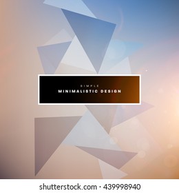 Geometric Vector Background. Triangles Pattern for Business Presentations, Application Cover and Web Site Design