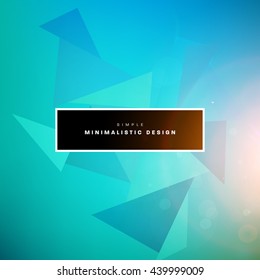 Geometric Vector Background. Triangles Pattern for Business Presentations, Application Cover and Web Site Design