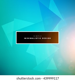 Geometric Vector Background. Triangles Pattern for Business Presentations, Application Cover and Web Site Design