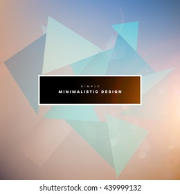 Geometric Vector Background. Triangles Pattern for Business Presentations, Application Cover and Web Site Design
