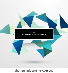 Geometric Vector Background. Triangles Pattern for Business Presentations, Application Cover and Web Site Design