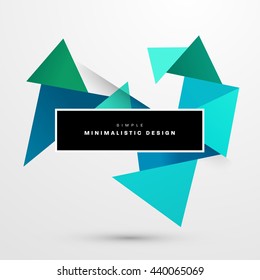 Geometric Vector Background. Triangles Pattern for Business Presentations, Application Cover and Web Site Design