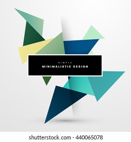Geometric Vector Background. Triangles Pattern for Business Presentations, Application Cover and Web Site Design