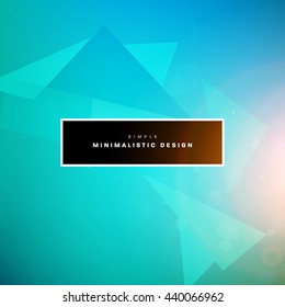 Geometric Vector Background. Triangles Pattern for Business Presentations, Application Cover and Web Site Design