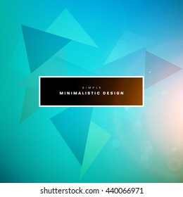 Geometric Vector Background. Triangles Pattern for Business Presentations, Application Cover and Web Site Design