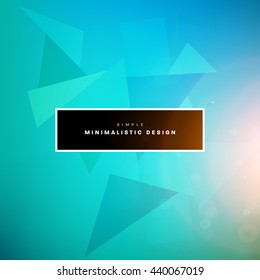 Geometric Vector Background. Triangles Pattern for Business Presentations, Application Cover and Web Site Design