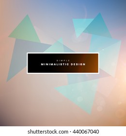 Geometric Vector Background. Triangles Pattern for Business Presentations, Application Cover and Web Site Design