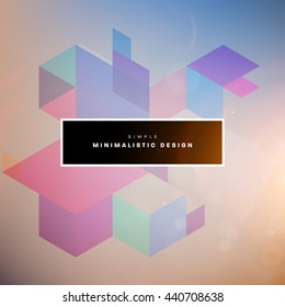 Geometric Vector Background. Triangles Pattern for Business Presentations, Application Cover and Web Site Design