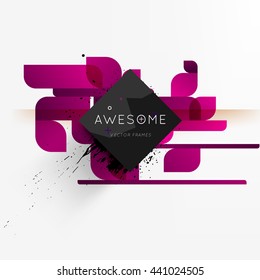 Geometric Vector Background. Triangles Pattern for Business Presentations, Application Cover and Web Site Design