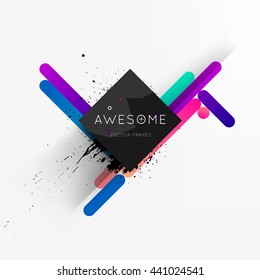 Geometric Vector Background. Triangles Pattern for Business Presentations, Application Cover and Web Site Design