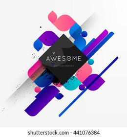 Geometric Vector Background. Triangles Pattern for Business Presentations, Application Cover and Web Site Design