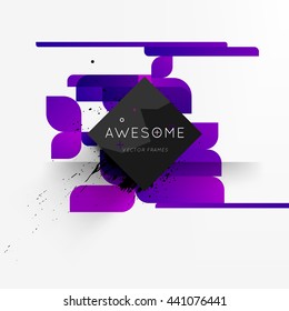 Geometric Vector Background. Triangles Pattern for Business Presentations, Application Cover and Web Site Design