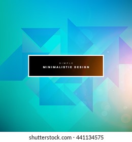 Geometric Vector Background. Triangles Pattern for Business Presentations, Application Cover and Web Site Design