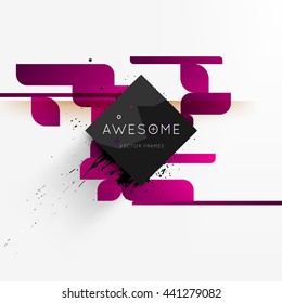 Geometric Vector Background. Triangles Pattern for Business Presentations, Application Cover and Web Site Design