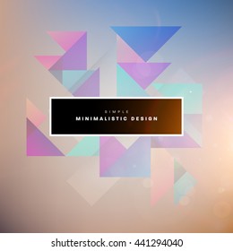 Geometric Vector Background. Triangles Pattern for Business Presentations, Application Cover and Web Site Design