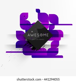 Geometric Vector Background. Triangles Pattern for Business Presentations, Application Cover and Web Site Design