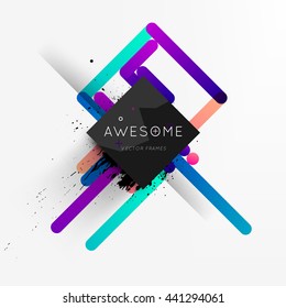 Geometric Vector Background. Triangles Pattern for Business Presentations, Application Cover and Web Site Design