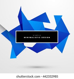 Geometric Vector Background. Triangles Pattern for Business Presentations, Application Cover and Web Site Design