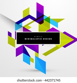 Geometric Vector Background. Triangles Pattern for Business Presentations, Application Cover and Web Site Design.