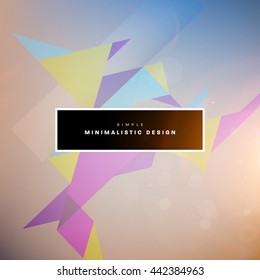 Geometric Vector Background. Triangles Pattern for Business Presentations, Application Cover and Web Site Design