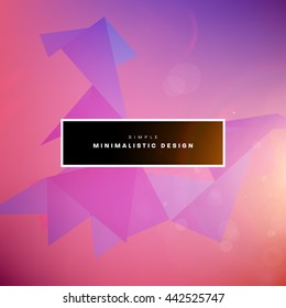 Geometric Vector Background. Triangles Pattern for Business Presentations, Application Cover and Web Site Design