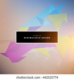Geometric Vector Background. Triangles Pattern for Business Presentations, Application Cover and Web Site Design