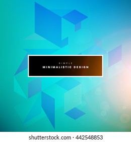 Geometric Vector Background. Triangles Pattern for Business Presentations, Application Cover and Web Site Design