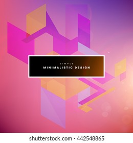 Geometric Vector Background. Triangles Pattern for Business Presentations, Application Cover and Web Site Design
